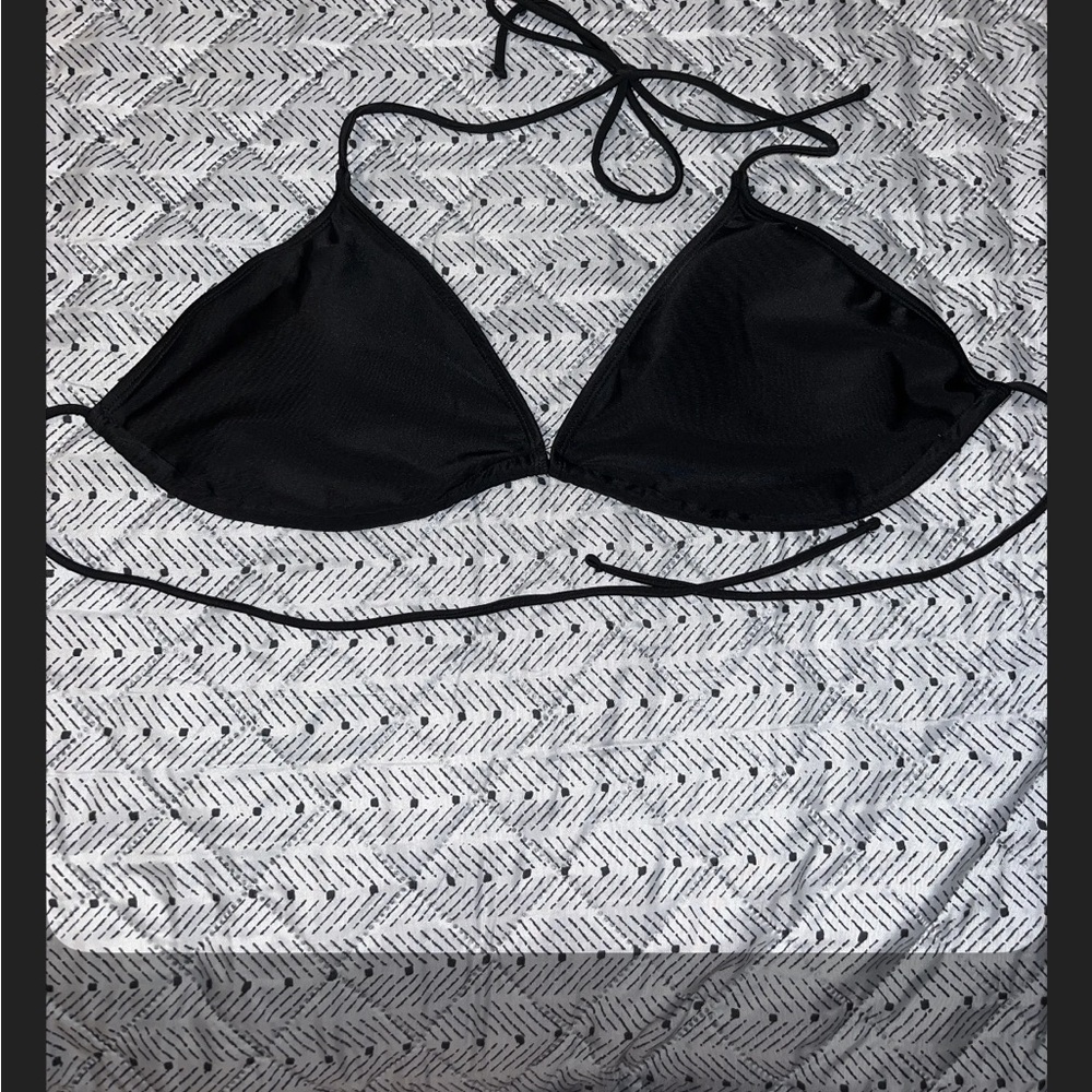 Black Triangle Bikini Top